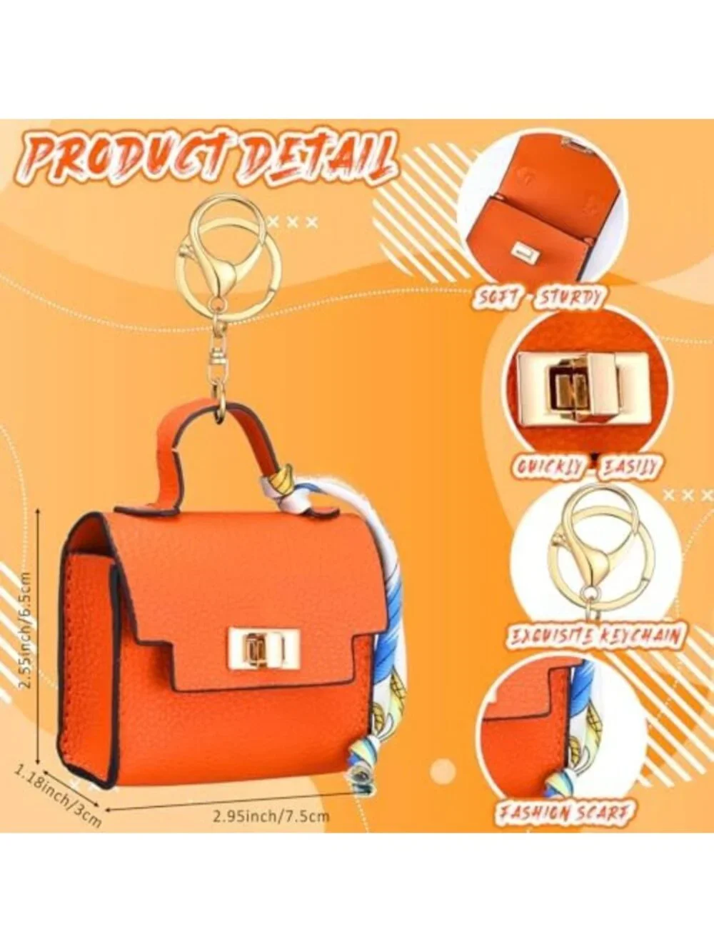 Cute Mini Backpack Keychain Coin Purse - PU Leather Makeup Bag & Change Pouch
